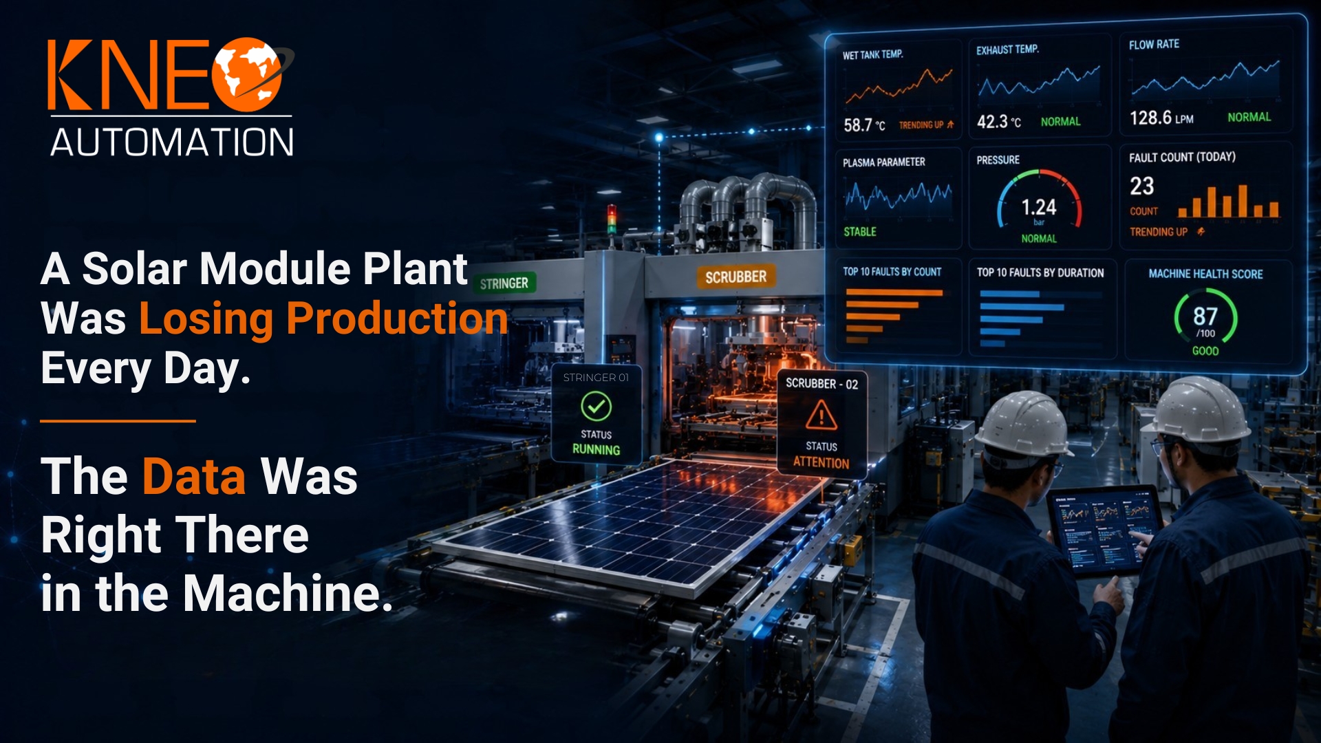 A Solar Module Plant Was Losing Production Every Day. The Data Was Right There in the Machine.